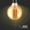 LED Filament lamp 7 Watt 700lm super warm wit 2200K E27 G95