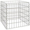 vidaXL - Tuincomposter - 50x50x50 - cm - Verzilverd - Staal - Vierkant