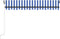 vidaXL - Luifel - automatisch - met - LED - en - windsensor - 350x250 - cm - blauw - wit