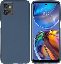 iMoshion Hoesje Geschikt voor Motorola Moto G32 Hoesje Siliconen - iMoshion Color Backcover - Donkerblauw