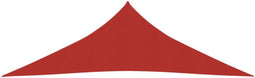vidaXL - Zonnezeil - 160 - g/m² - 4x4x5,8 - m - HDPE - rood