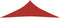 vidaXL - Zonnezeil - 160 - g/m² - 4x4x5,8 - m - HDPE - rood