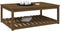vidaXL Tuintafel 121x82,5x45 cm massief grenenhout honingbruin