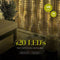 Giftmas Lichtgordijn - 420 LED Gordijnverlichting - 4×1M - 8 Functies Afstandsbediening - Warm