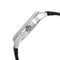 Armani Exchange AX2101 - Herenhorloge 46 mm - Zwart lederen band - Zilverkleurig