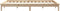 vidaXL - Bedframe - massief - grenenhout - 200x200 - cm