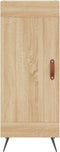 vidaXL - Dressoir - 34,5x34x90 - cm - bewerkt - hout - sonoma - eiken