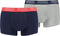 PUMA BASIC BOXER - Boxershorts Katoen Stretch - Donker Blauw / Grijs (2 stuks)