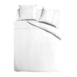 Melli Mello Little white groin Duvet cover White - 200x200/220 CM (+70X60CM pillowcase 2pcs.)