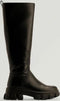 NA-KD - Profile Shaft Dames Laarzen - Kniehoog met ritssluiting - Zwart