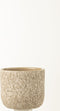 J-Line bloempot Ruw - keramiek - beige - medium - Ø 18.00 cm