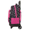 Kuromi Schoolrugzak - Ergonomische bekleding - Zwart Fuchsia 33 x 45 x 22 cm