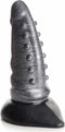 XR Brands Beastly - Toelopende Hobbelige Siliconen Dildo silver