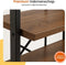 Goliving Boekenkast - 66 x 30 x 186 cm - 6 Lagen - Zwart Stalen Frame - Donkerbruin Hout - Eenvoudige Assemblage