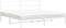 vidaXL - Bedframe - met - hoofdbord - metaal - wit - 180x200 - cm