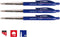 BALPEN QUANTORE DRUKKNOP BLAUW MEDIUM PER STUK