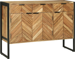 vidaXL - Dressoir - 100x30x75 - cm - Massief - Acaciahout