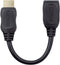 Manhattan 354523 HDMI-kabel HDMI Verlengkabel HDMI-A stekker, HDMI-A bus 0.20 m Zwart Afgeschermd (dubbel), High Speed