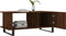 vidaXL - Salontafel - 90x50x40 - cm - bewerkt - hout - bruin - eikenkleur