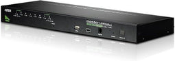 1U Rackmount KVM Switch met 8 USB PS2 poorten, KVMP Switch