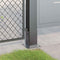 Spokkels vierkant 12 st 91x91 mm antraciet staal gepoedercoat