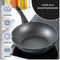 Dutch Standard Wokpan - Ø 28cm - Inductie - Keramische Anti-Aanbak - Zwart