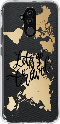Design Backcover Huawei Mate 20 Lite hoesje - Quote Wereldkaart