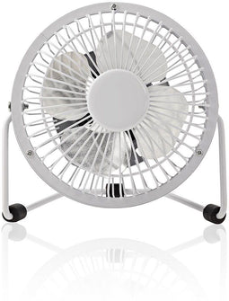 Nedis FNDK1WT10 - Miniventilator - USB-aansluiting - Hoogte 140mm - Breedte 150mm