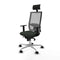 Bureaustoel met hoofdsteun Piqueras y Crespo 1D086N1 Zwart