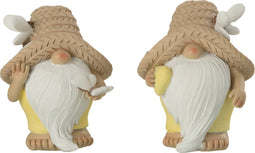 J-Line figuur Kabouter Hart Vlinder - polyresin - mix - small - 2 stuks