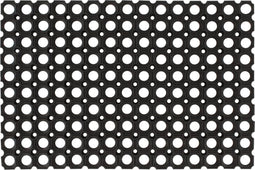 vidaXL - Deurmat - rechthoekig - 60x80 - cm - rubber