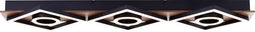 Brilliant Maureen - Plafondlamp - Dimbare LED 88cm - Zwart met Hout