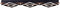 Brilliant Maureen - Plafondlamp - Dimbare LED 88cm - Zwart met Hout