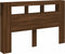 Hoofdeinde met LED 160x18,5x103,5 cm bewerkt hout bruineiken