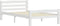 vidaXL - Bedframe - massief - grenenhout - wit - 100x200 - cm