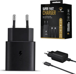Golden Sound 25W Snellader - USB-C Oplader - 1,5 meter draad - Zwart