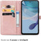 iMoshion Hoesje Geschikt voor Motorola Moto G53 Hoesje Met Pasjeshouder - iMoshion Mandala Bookcase - Rosé Goud