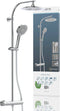 SCHÜTTE MADURA FRESH - Douchesysteem - Regendouche 24 cm - Thermostatische kraan - Chroom