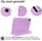 imoshion Samsung Galaxy Tab A9 - Kidsproof Tablethoes - Schokabsorberend met Handvat - Lila