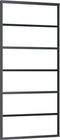 vidaXL - Schuifdeur - met - beslag - 90x205 - cm - aluminium - en - ESG-glas