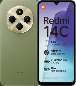 Xiaomi Redmi 14C - Smartphone - 4GB RAM - 128GB opslag - Groen