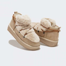 D.Franklin Nordic TRK Bont lage beige laarzen - maat 39
