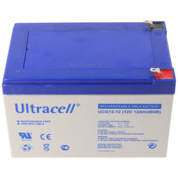 Ultracell UCG12-12 - 12V 12Ah AGM accu - deep cycle