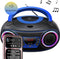Denver TCL-212BT - Draagbare CD Speler met Bluetooth en FM Radio - Grijs/Blauw