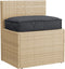 vidaXL - Ligbedkussen - voor - Zithoek - Zwart - 60x40x8 - cm - Oxford - Stof