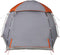 vidaXL - Familietent - iglo - 6-persoons - waterdicht - grijs - en - oranje