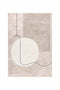 Vloerkleed 160x230 cm – Modern Abstract met Stripe | Beige/Grijs