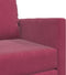 vidaXL - Vloersofa - Bed - 2-in-1 - Wijnrood - 74x77x81 - cm - Velvet