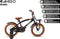 AMIGO 2Cool Jongensfiets 16 Inch - Kinderfiets voor 4 tot 6 Jaar - 100-115 cm - Zwart - met Zijwieltjes