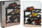 Excellent Houseware Wijnrek - Flessenrek 12x flessen - Zwart - Gerecycled kunststof - 39 x 30 x 25 cm